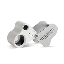 Load image into Gallery viewer, DK09100 - Diamond Loupe Illuminated - LED Double lens