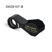 Load image into Gallery viewer, DK09107B - Diamond Loupe illuminated LED & UV Triplet 10x 16mm