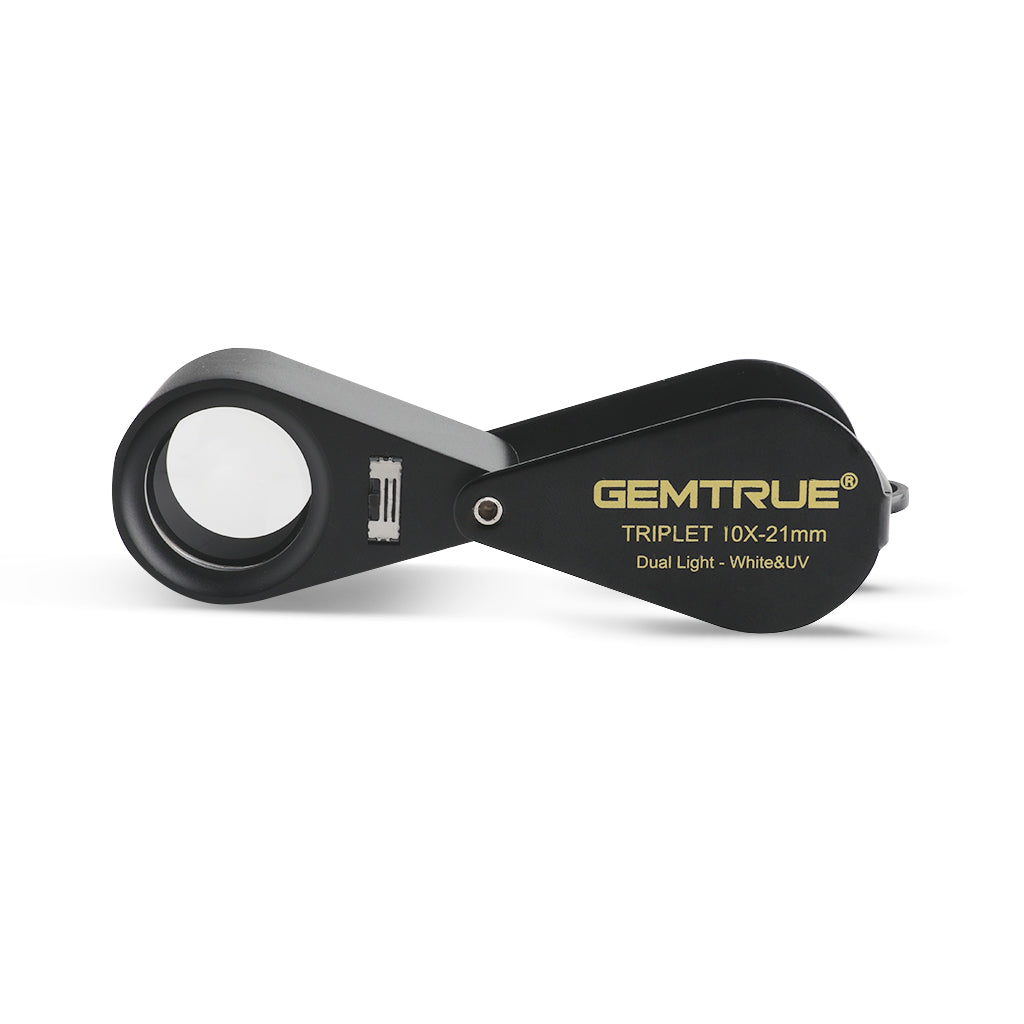 DK09107S - Diamond Loupe illuminated LED & UV Triplet 10x 21mm