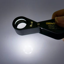 Load image into Gallery viewer, DK09107S - Diamond Loupe illuminated LED & UV Triplet 10x 21mm Black