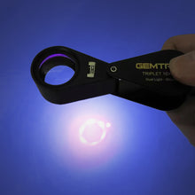 Load image into Gallery viewer, DK09107S - Diamond Loupe illuminated LED & UV Triplet 10x 21mm Black
