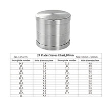 Load image into Gallery viewer, Professional Stainless Steel Diamond Sieves – 27 Plates (80mm Diameter) | DK10600-8027