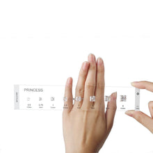 Load image into Gallery viewer, Classic Quality Diamond Selector - Visual Diamond Size and Shape Kit W/4 Rings DK110-3