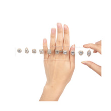 Load image into Gallery viewer, GemTrue Magnetic Ring Builder Set - Yellow & White Gold Finish | DK111-LGS