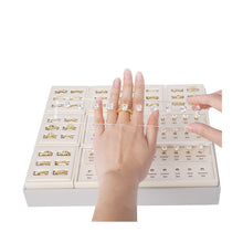 Load image into Gallery viewer, GemTrue Magnetic Ring Builder Set - Yellow & White Gold Finish | DK111-LGS