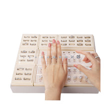 Load image into Gallery viewer, GemTrue Magnetic Ring Builder Set - Yellow & White Gold Finish | DK111-LGS