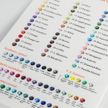 Load image into Gallery viewer, Synthetic Gem Colour Card DK113-A