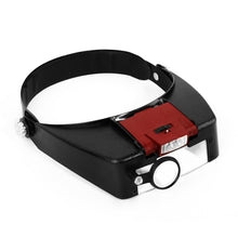 Load image into Gallery viewer, DK15001 - Hands free multifunctional head magnifying loupe with light