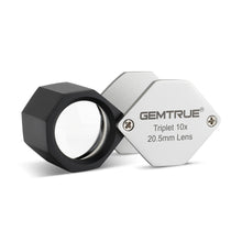 Load image into Gallery viewer, DK16001 - Diamond Loupe Triplet 20.5mm 10x Silver & Black