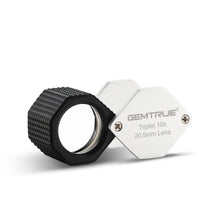 Load image into Gallery viewer, DK18001 - Diamond Loupe 20.5mm 10x Triplet Loupes with Rubber-grip Silver & Black