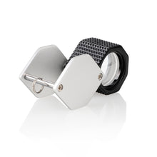 Load image into Gallery viewer, DK18001 - Diamond Loupe 20.5mm 10x Triplet Loupes with Rubber-grip Silver & Black