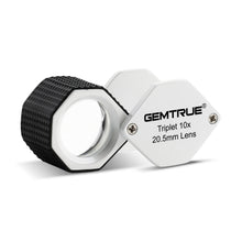 Load image into Gallery viewer, DK18004 - Diamond Loupes 20.5mm 10x Triplet Loupes with Rubber-grip Pearl & Black
