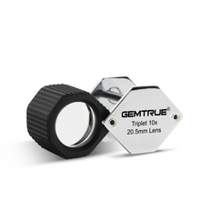 Load image into Gallery viewer, DK18009 - Diamond Loupe 20.5mm 10x Triplet Loupes with Rubber-grip Satin