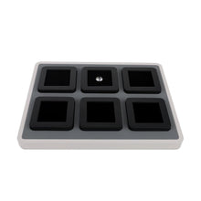 Load image into Gallery viewer, Large Wooden Diamond Display Tray Set – Deluxe 6-Piece Box for Showrooms and Jewelers DK21676-6L