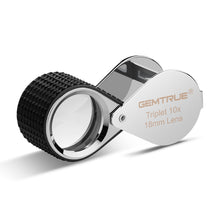 Load image into Gallery viewer, DK98003 - Diamond Loupe Triplet 10x 18mm with rubber-grip Chrome & Black