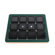 Load image into Gallery viewer, Deluxe Diamond Display Box Set - Luxury Tray with 12 Metal Boxes for Gemstone & Jewelry Display DK21664-12G