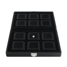 Load image into Gallery viewer, DK21664-12N Diamond Display Boxes in a Luxurious Lockable Case - GemTrue