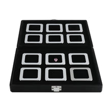Load image into Gallery viewer, DK21664-12N Diamond Display Boxes in a Luxurious Lockable Case - GemTrue