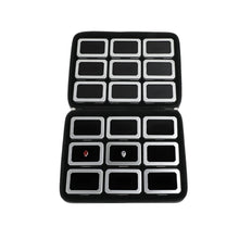 Load image into Gallery viewer, DK21665-18ZP Superior Large Diamond Boxes in a Leather Zip Case - GemTrue