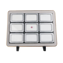 Load image into Gallery viewer, Deluxe Diamond Display Box Set | Premium Jewelry Organizer with Gold Frame DK21665-9G