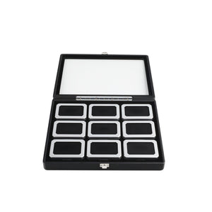 DK21665-9W Diamond Boxes in a Luxurious Lockable Case with viewing window - GemTrue