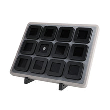 Load image into Gallery viewer, DK21676-12 Deluxe Diamond Boxes in a Luxury Tray Set - GemTrue