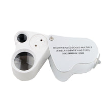 Load image into Gallery viewer, DK09100 - Diamond Loupe Illuminated - LED Double lens - GemTrue
