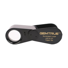 Load image into Gallery viewer, DK09103L - Diamond Loupe Illuminated Rechargeable LED / UV triplet 10x 18mm - GemTrue
