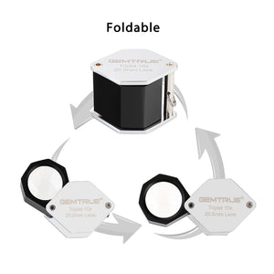DK16008 - Diamond Loupe Triplet 20.5mm 10x Chrome