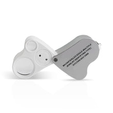 Load image into Gallery viewer, DK09100 - Diamond Loupe Illuminated - LED Double lens
