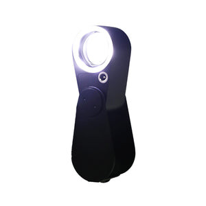 GemTrue Diamond Loupe - Illuminated Rechargeable LED & UV Loupe 10 x 20.5mm Triplet DK09103L