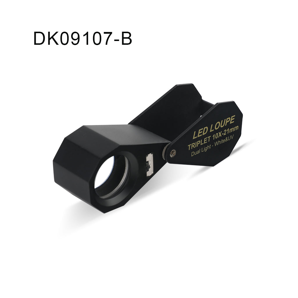 DK09107B - Diamond Loupe illuminated LED & UV Triplet 10x 16mm