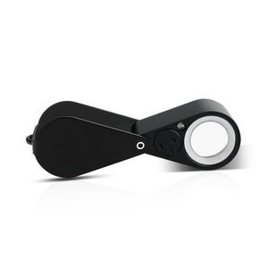 DK09107L - Diamond Loupe illuminated LED & UV Triplet 10x 18.50mm