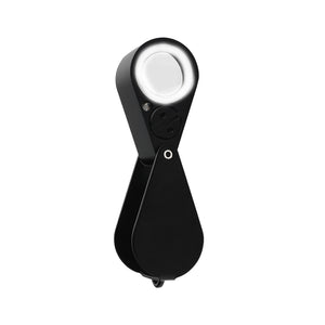 DK09107L - Diamond Loupe illuminated LED & UV Triplet 10x 18.50mm
