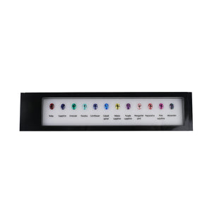 Gem Colour Master Set – Lab Grown, 12 Vibrant Gems in Popular Colors DK109