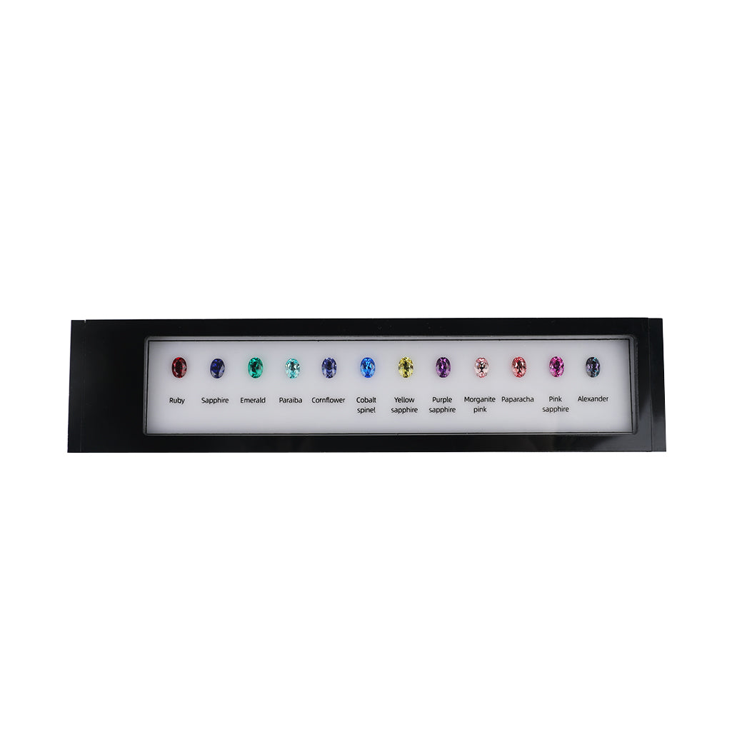 Gem Colour Master Set – Lab Grown, 12 Vibrant Gems in Popular Colors DK109