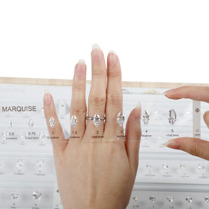 GemTrue Diamond Selector - BULK PACK! Visual Diamond Size and Shape Kit DK110-1008-3