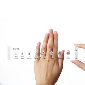 GemTrue Diamond Selector - BULK PACK! Visual Diamond Size and Shape Kit DK110-1008-3