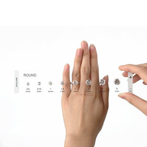 GemTrue Diamond Selector - BULK PACK! Visual Diamond Size and Shape Kit DK110-1008-3