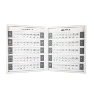 GemTrue Diamond Selector – Visual Diamond Size & Shape Kit for Jewelry Design DK110-1008-5