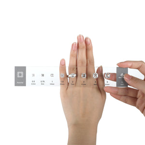 GemTrue Diamond Selector – Visual Diamond Size & Shape Kit for Jewelry Design DK110-1008-5