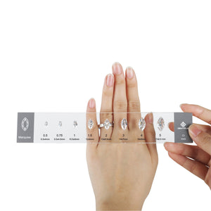 GemTrue Diamond Selector – Visual Diamond Size & Shape Kit for Jewelry Design DK110-1008-5