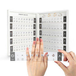 Premium Magnetic Diamond Selector – Visual Diamond Size & Shape Kit DK110-5