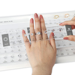 Premium Magnetic Diamond Selector – Visual Diamond Size & Shape Kit DK110-5