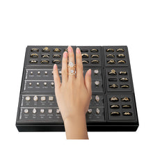 Load image into Gallery viewer, GemTrue Magnetic Ring Builder Set - Yellow &amp; White Gold Finish | DK111-LGS
