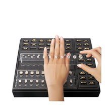 Load image into Gallery viewer, GemTrue Magnetic Ring Builder Set - Yellow &amp; White Gold Finish | DK111-LGS
