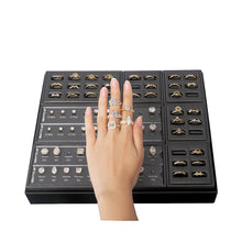 Load image into Gallery viewer, GemTrue Magnetic Ring Builder Set - Yellow &amp; White Gold Finish | DK111-LGS
