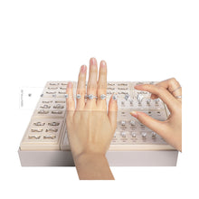Load image into Gallery viewer, GemTrue Magnetic Ring Builder Set - Yellow &amp; White Gold Finish | DK111-LGS
