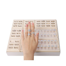 Load image into Gallery viewer, GemTrue Magnetic Ring Builder Set - Yellow &amp; White Gold Finish | DK111-LGS
