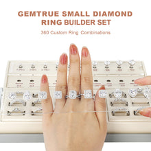 Load image into Gallery viewer, GemTrue Small Diamond Ring Builder Set – 360 Ring Combinations DK111-S
